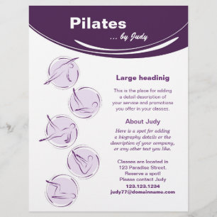 Pilates studio flyer