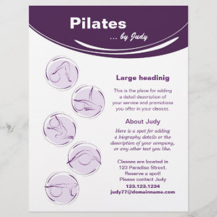 Pilates studio flyer