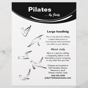 Pilates studio flyer
