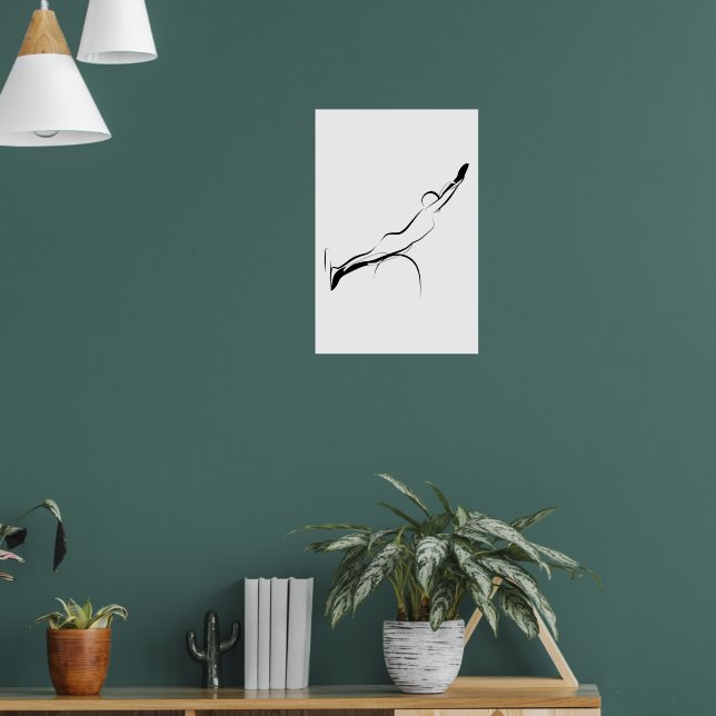 Pilates Swan pose - ladder barrel Poster (Living Room 1)