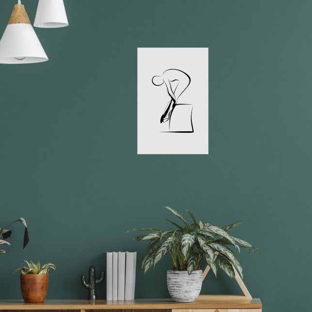 Pilates Tendon stetch Pose - Wunda Chair Poster (Living Room 1)