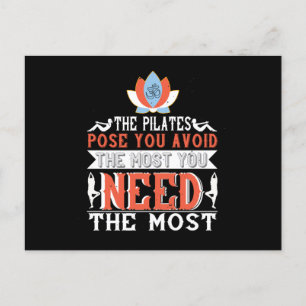 Pilates The Pilates Pose You Avoid You Need Most Postcard