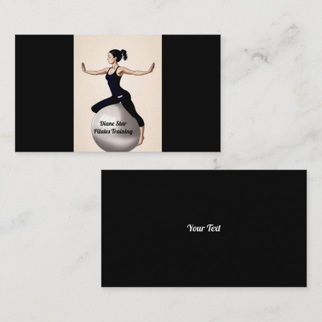 Pilates Training Business Card (Front/Back)