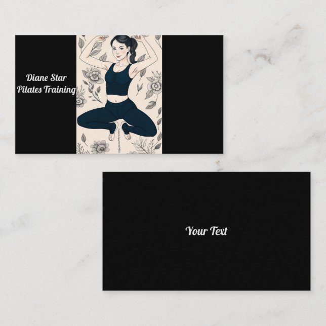 Pilates Training Business Card (Front/Back)