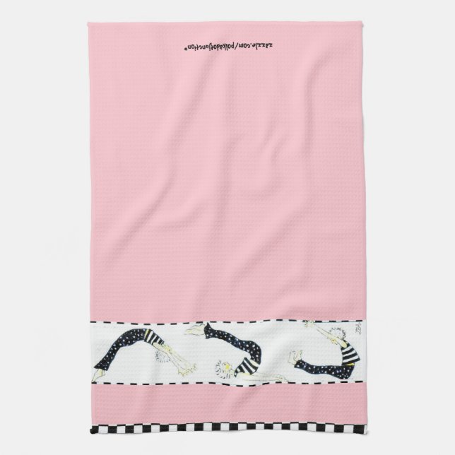 Pilates Trio Workout Tea Towel (Vertical)