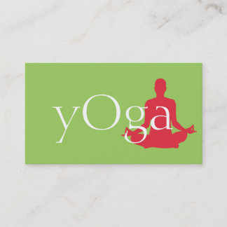 Pilates, Yoga Instructor Meditation, Spiritual Business Card