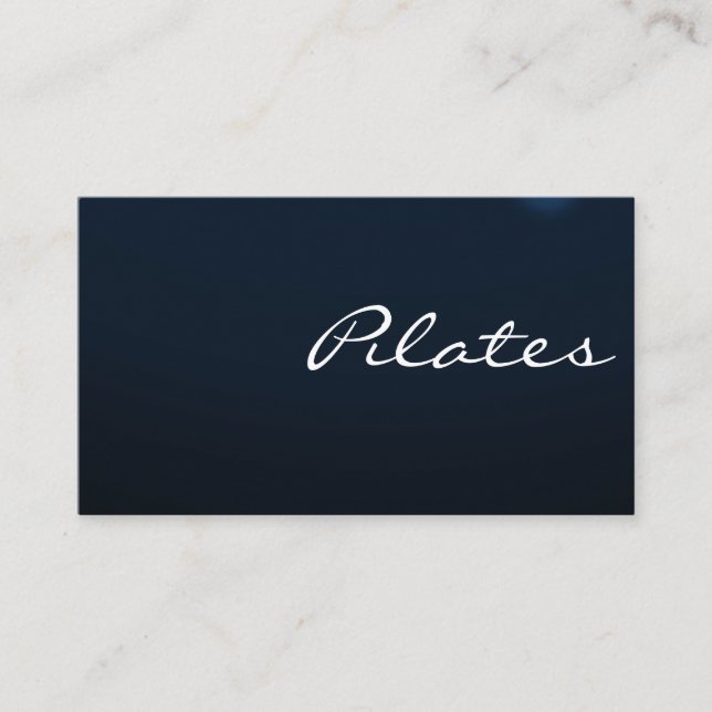 Pilates Yoga Instructor Teacher Business Card (Front)