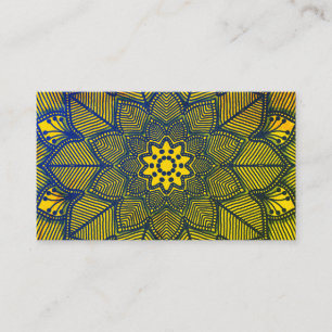 Pilates Yoga Instructor Teacher Mandala Business Card