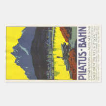 Pilatus Bahn Rectangular Sticker