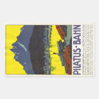 Pilatus Bahn Rectangular Sticker