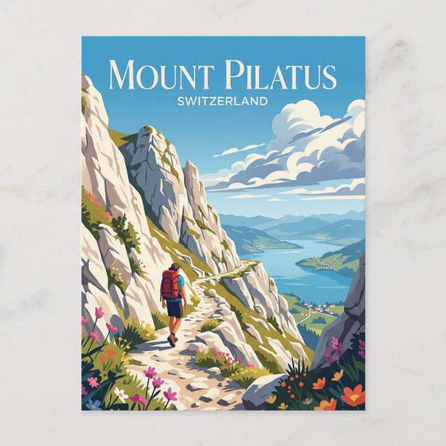 Pilatus Switzerland Postcard (Front)