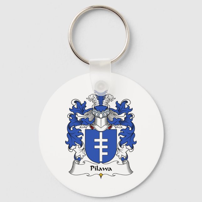 Pilawa Family Crest Key Ring (Front)