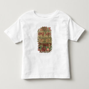 Pile carpet depicting horses and riders toddler T-Shirt