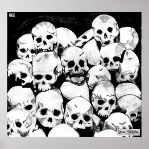 Pile-O-Skulls Canvas Print