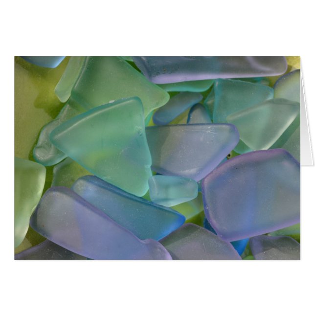 Pile of blue beach glass, Alaska (Front Horizontal)