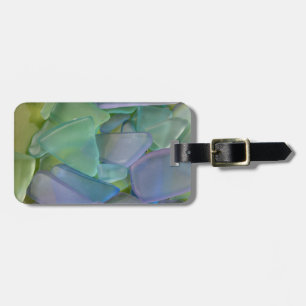Pile of blue beach glass, Alaska Luggage Tag