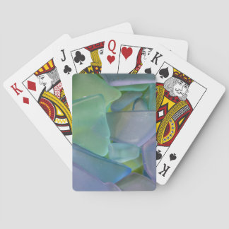 Pile of blue beach glass, Alaska Playing Cards