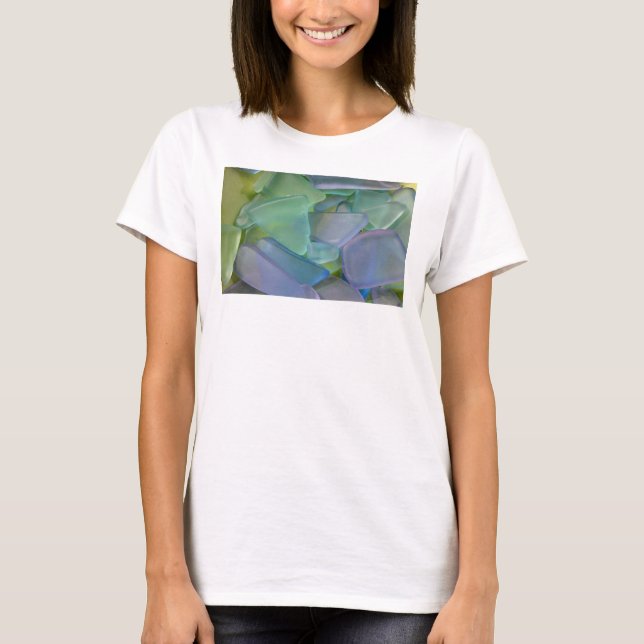 Pile of blue beach glass, Alaska T-Shirt (Front)