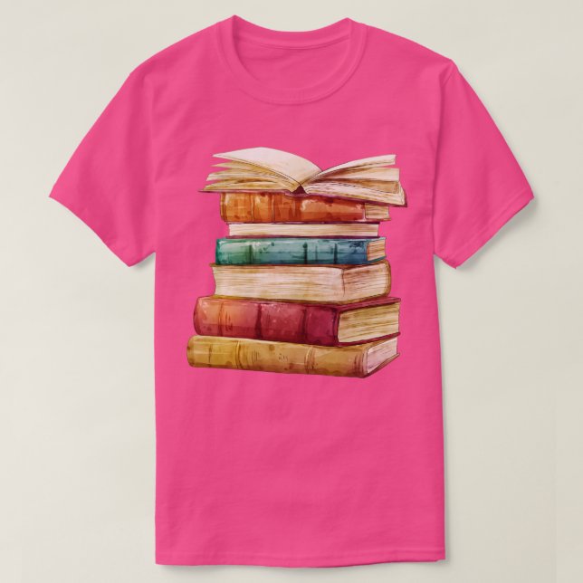 Pile of books T-Shirt (Design Front)