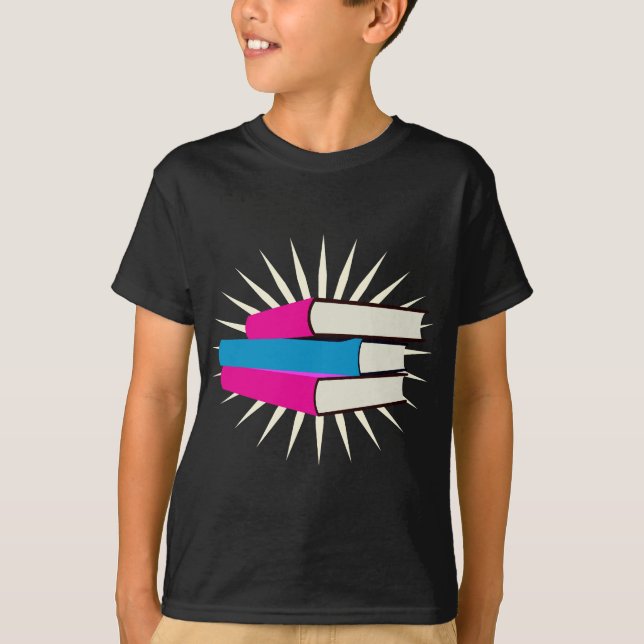 Pile of Books T-Shirt (Front)