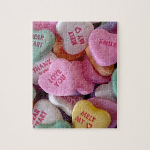 Pile of Candy Hearts Jigsaw Puzzle