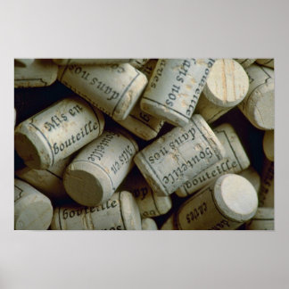 Pile of corks poster