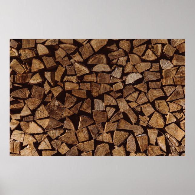 Pile of firewoods poster (Front)
