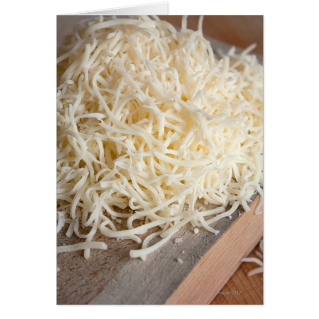 Pile of fresh mozzarella cheese. (Front)