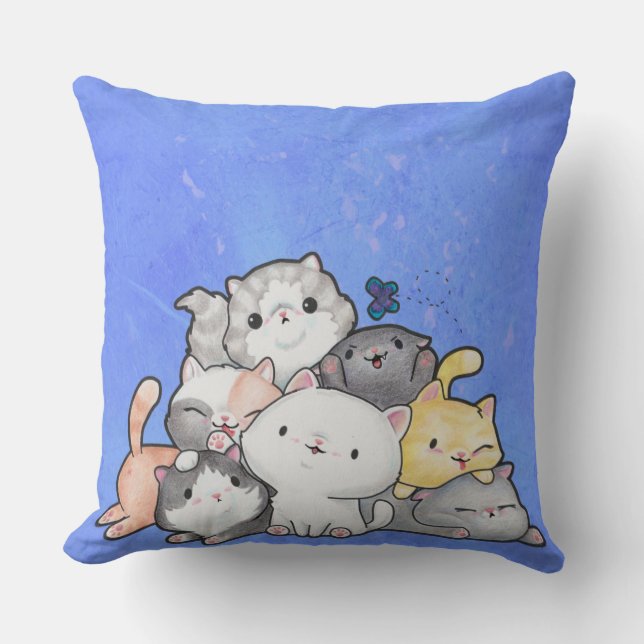 Pile of Kittens Cushion (Front)