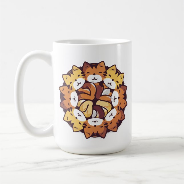 Pile Of Kitty Cats Funny Cute Cat Lover Coffee Mug (Left)