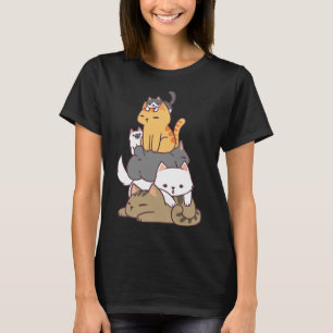 Pile Of Kitty Cats Funny Cute Cat Lover Gift T Shi T-Shirt