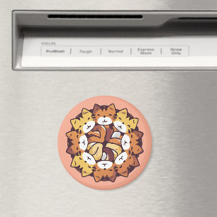 Pile Of Kitty Cats Funny Cute Cat Lover Magnet