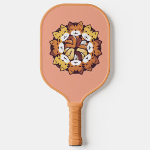 Pile Of Kitty Cats Funny Cute Cat Lover Pickleball Paddle