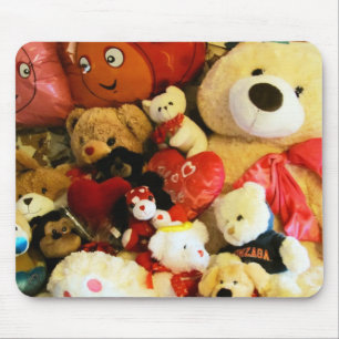 Pile of plush mouse pad