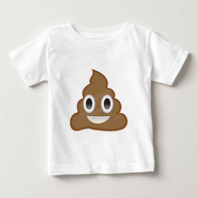 Pile Of Poo Emoji Baby T-Shirt (Front)