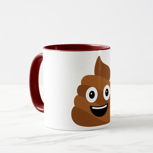 Pile of Poo Emoji Coffee Mug (Front Left)
