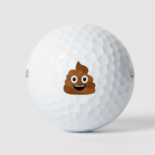 Pile of Poo Emoji Golf Balls