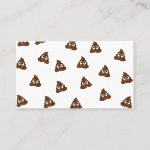 Pile of Poo emoji smiling poops Business Card