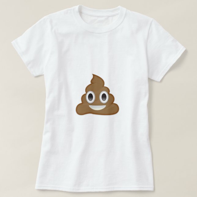 Pile Of Poo Emoji T-Shirt (Design Front)