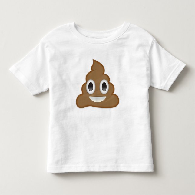 Pile Of Poo Emoji Toddler T-Shirt (Front)
