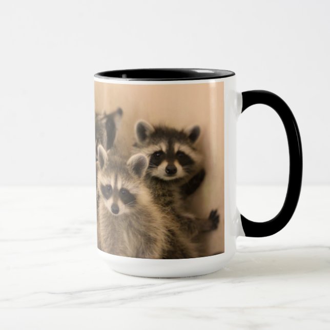 Pile of raccoons mug. mug (Right)