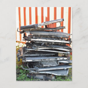 Pile of Radiators Postcard