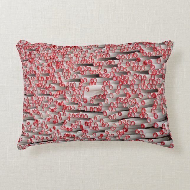 Pile of rolled papers decorative cushion (Front)