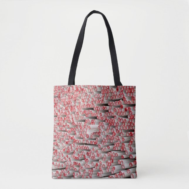 Pile of rolled papers tote bag (Front)