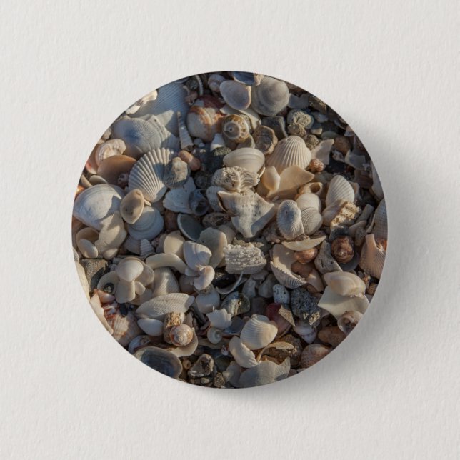 Pile Of Seashells 6 Cm Round Badge (Front)