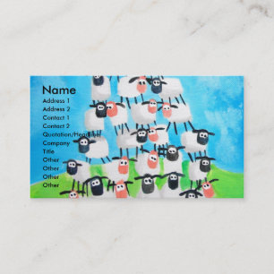 Pile of sheep business card