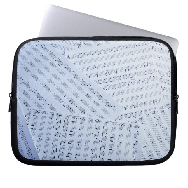 Pile of Sheet Music Laptop Sleeve (Front)