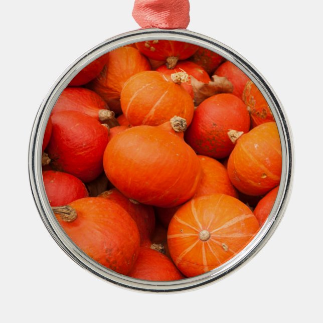 Pile of small pumpkins, Germany Metal Tree Decoration (Front)