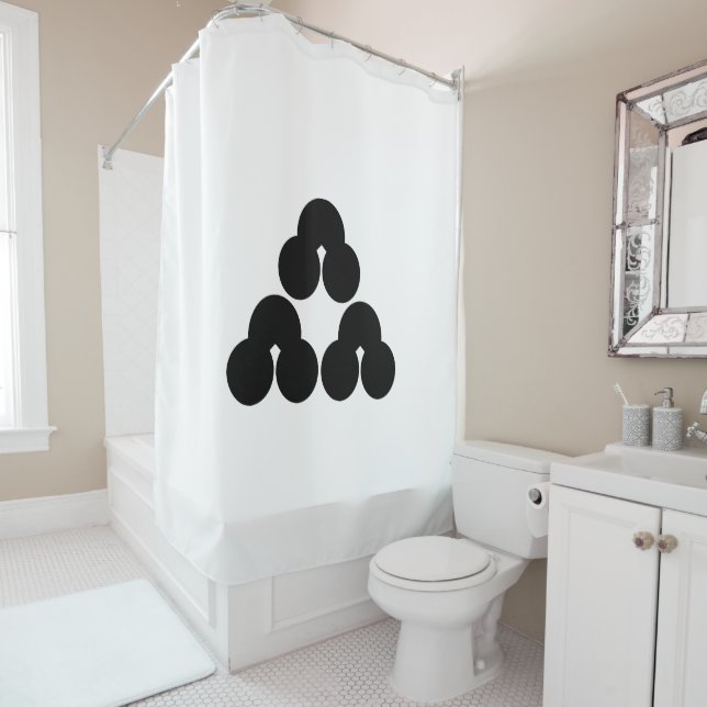 Pile of three sandbanks shower curtain (In Situ)