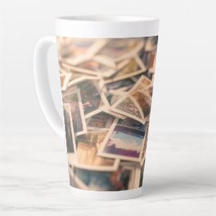 Pile of Vintage Photographs Latte Mug